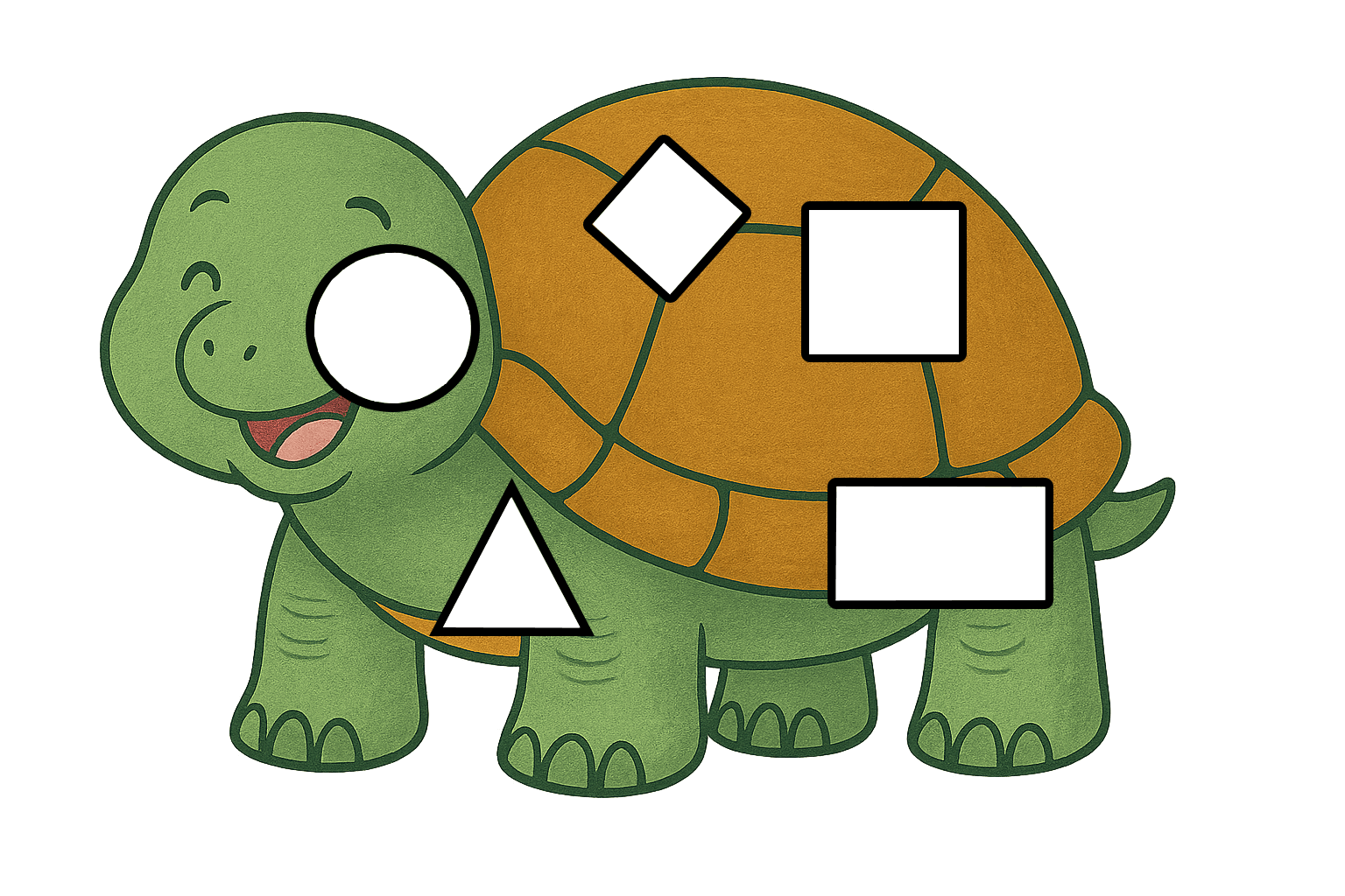 Turtle with cutouts